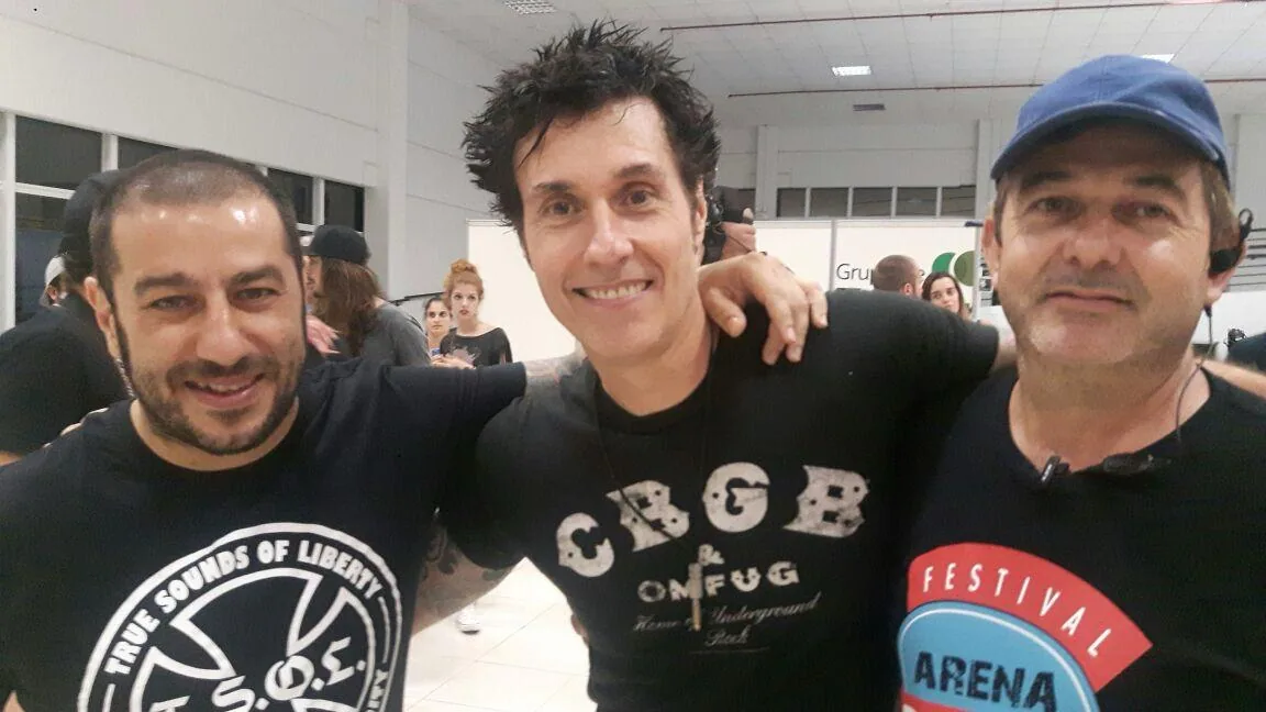 Encontro com artista durante evento